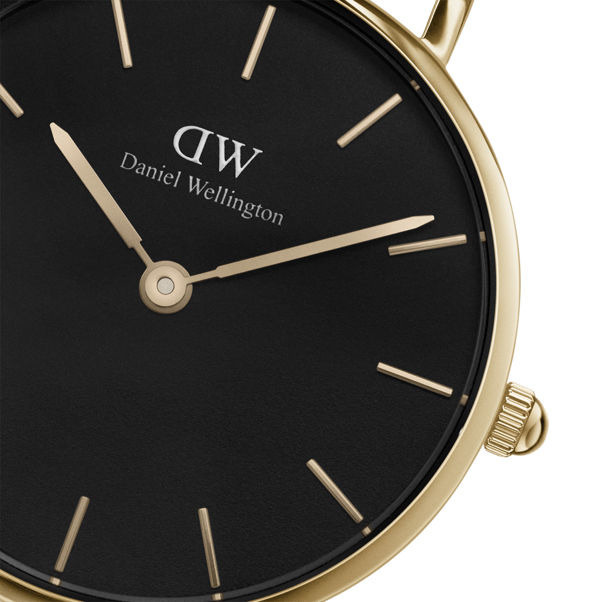 Daniel Wellington Petite Evergold Black Dial 28mm Ladies Watch DW00100349
