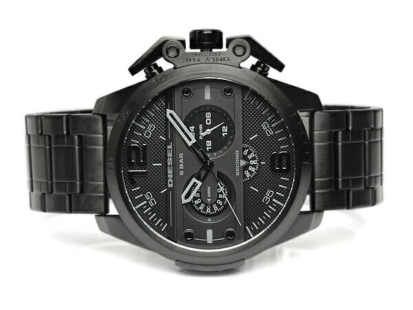 Diesel Ironside Chronograph Black Dial Black Ion-plated Men's Watch DZ4362