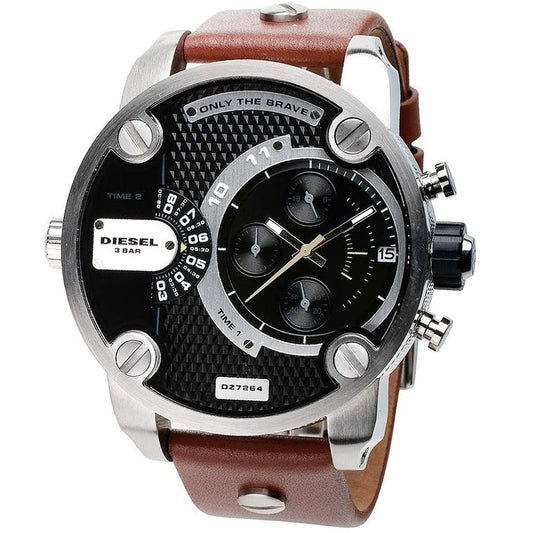 DIESEL SBA Dual Time Chronograph Stainless Steel Men's Watch DZ7264