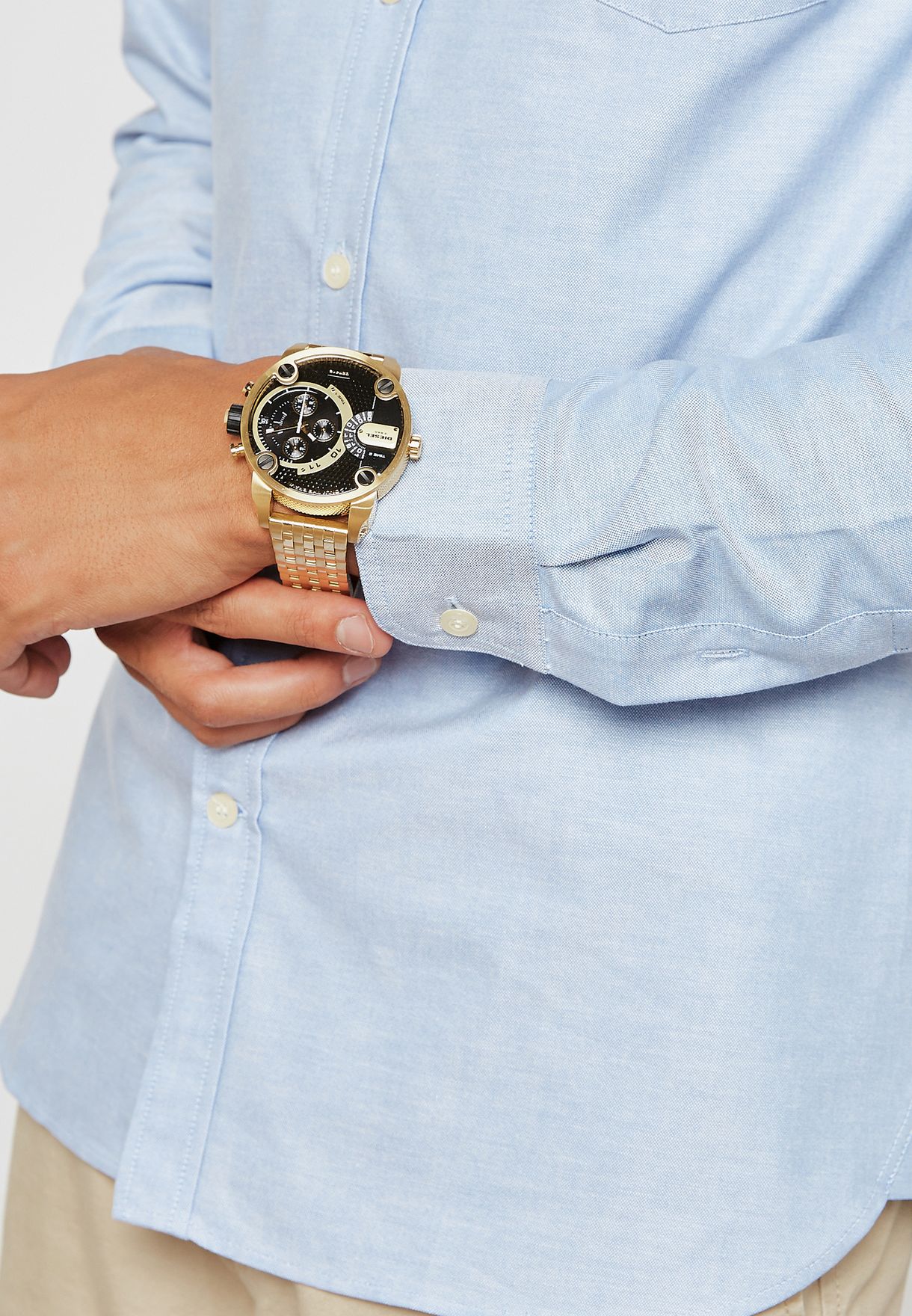 Diesel Mr Daddy Gold Men's Watch DZ7412