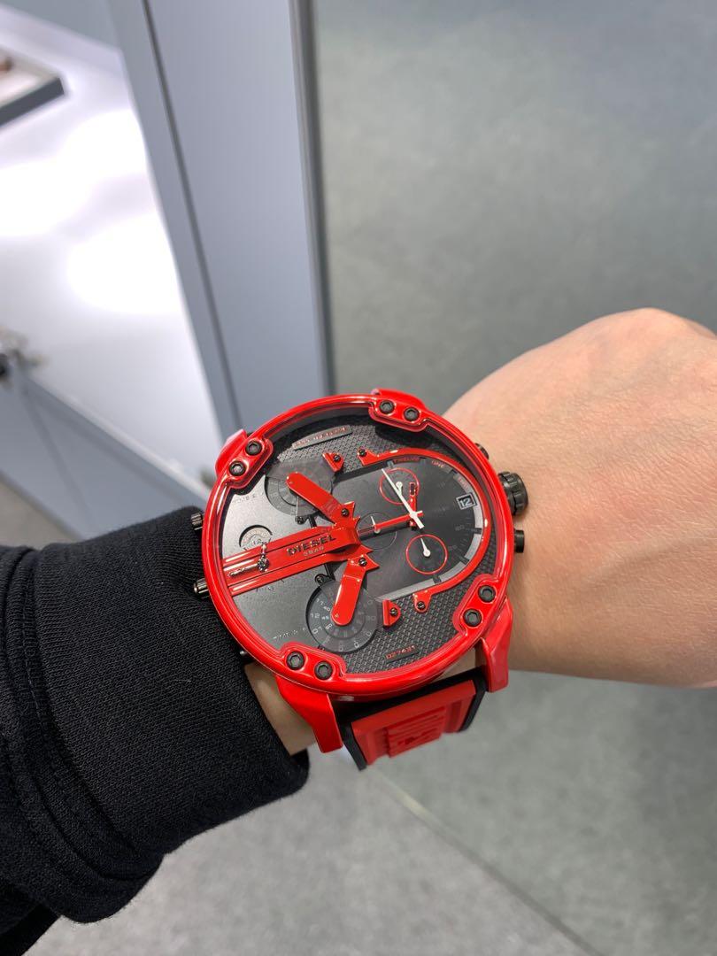 Diesel Big Daddy 2.0 Men's Red Watch DZ7431