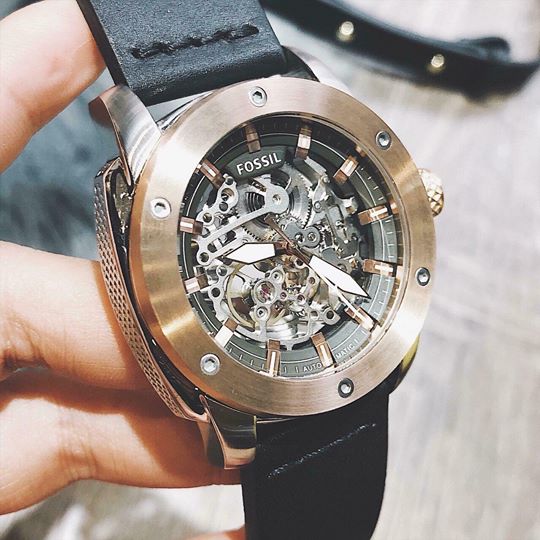 Fossil Modern Machine Automatic Skeleton Dial Men's Watch ME3082