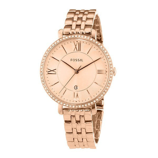Fossil Women’s Watch Quartz Stainless Steel Rose Gold Dial 36mm Women's Watch  ES3632 - Dawson Watches