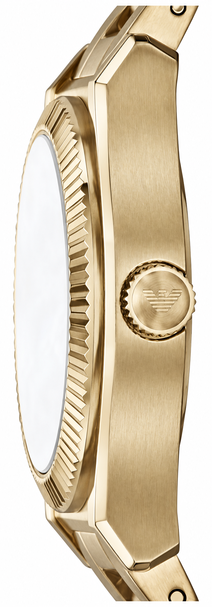 Emporio Armani Three-Hand Date Gold-Tone Stainless Steel Women's Watch - AR11657