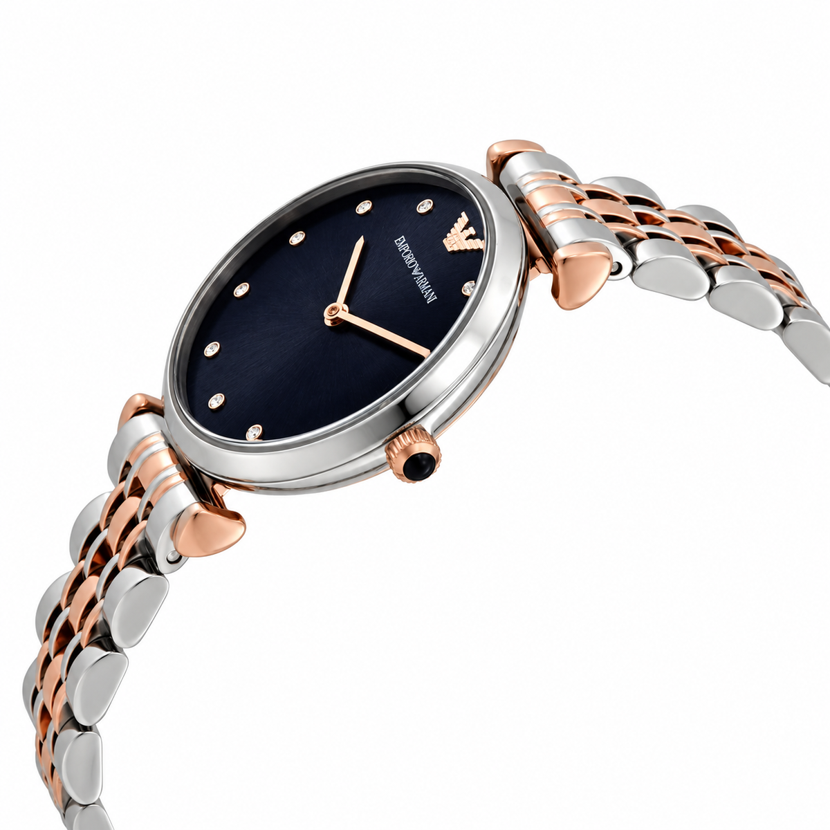 Emporio Armani Quartz Crystal Blue Dial Ladies Watch AR11092