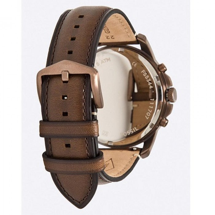 Grant Watch Chronograph Brown Leather Men's Watch FS5344 - Dawson Watches #3