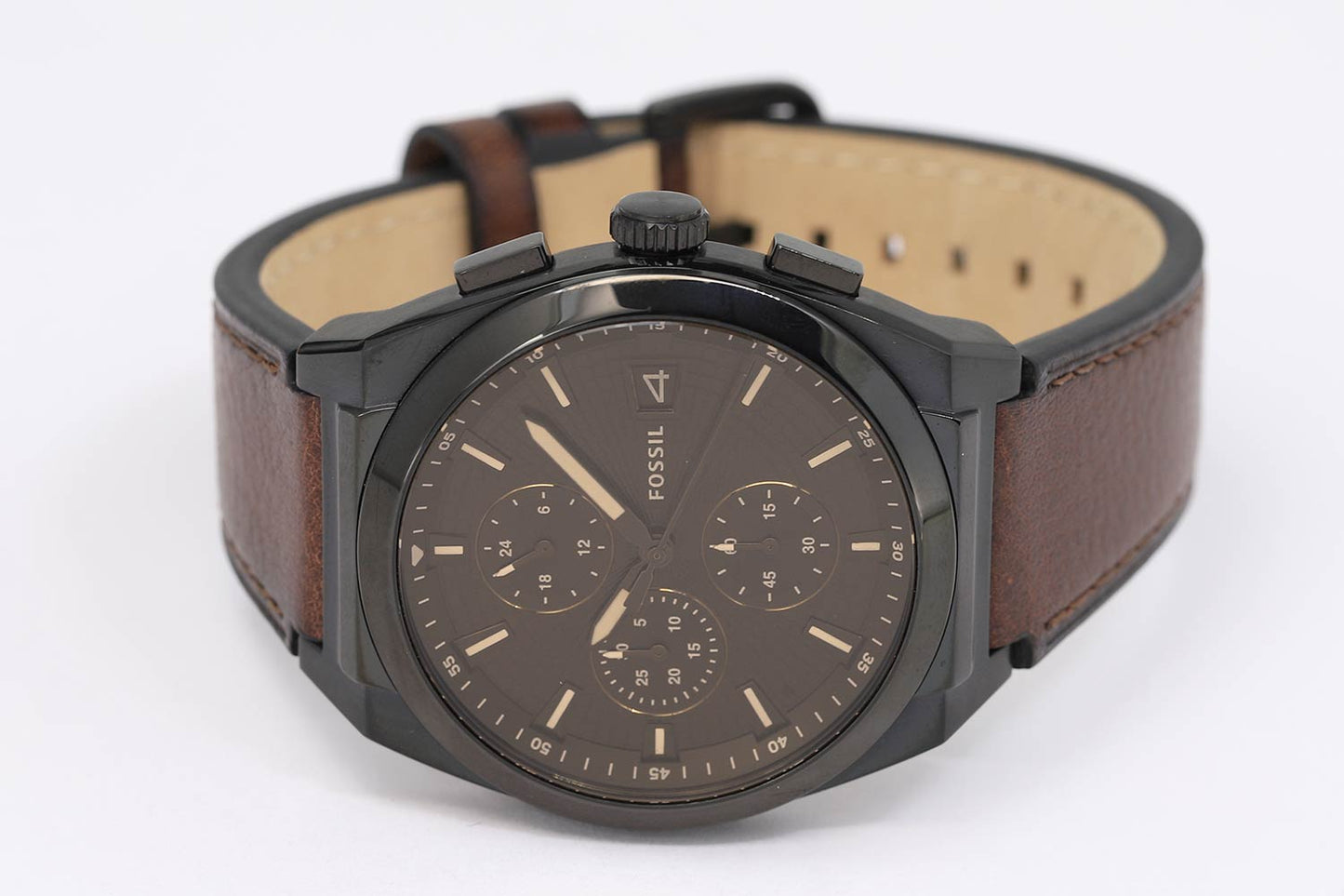Fossil Everett Chronograph Quartz Black Dial Men's Watch FS5798