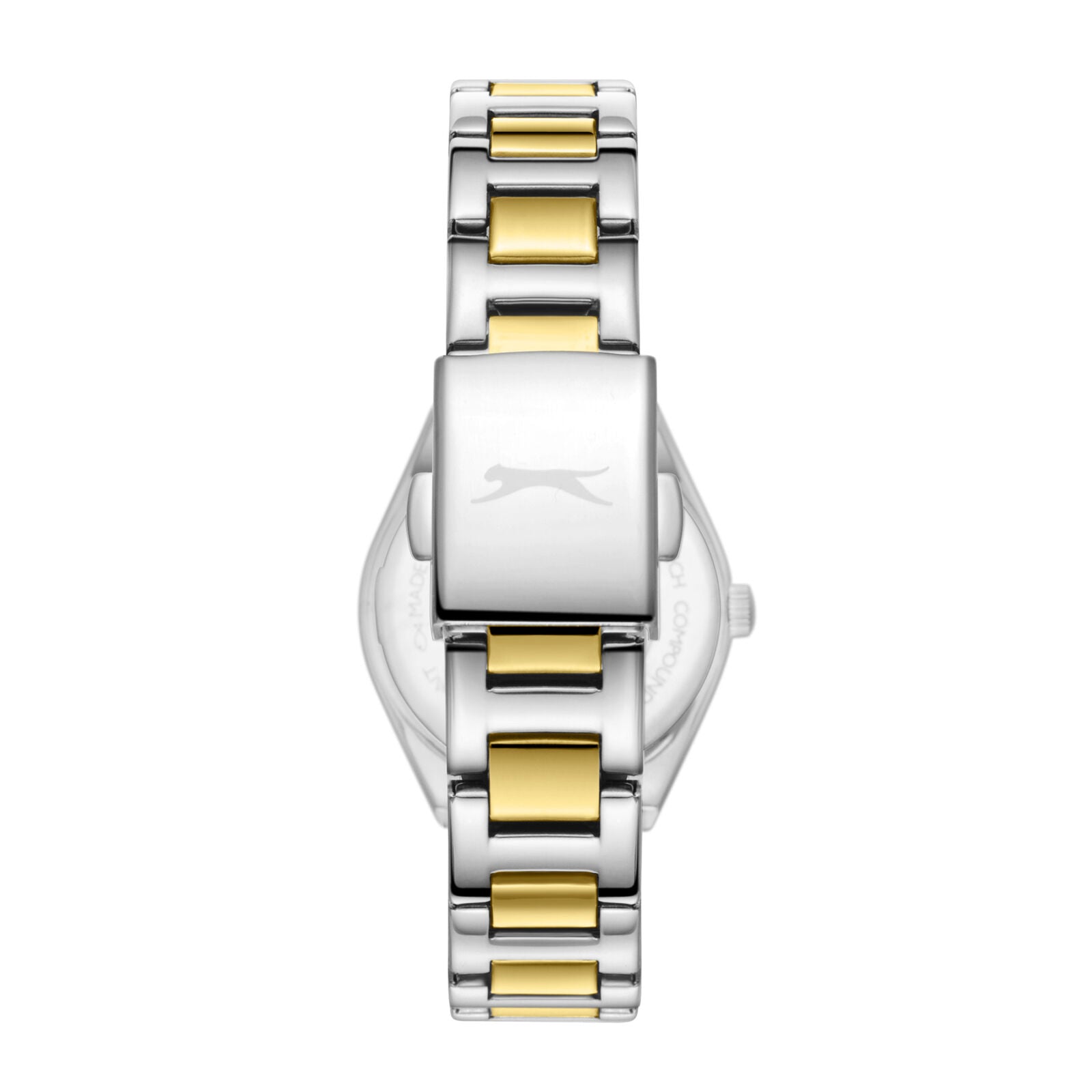 Slazenger Crystals White Dial Two Tone Watch - SL.09.2590.3.220