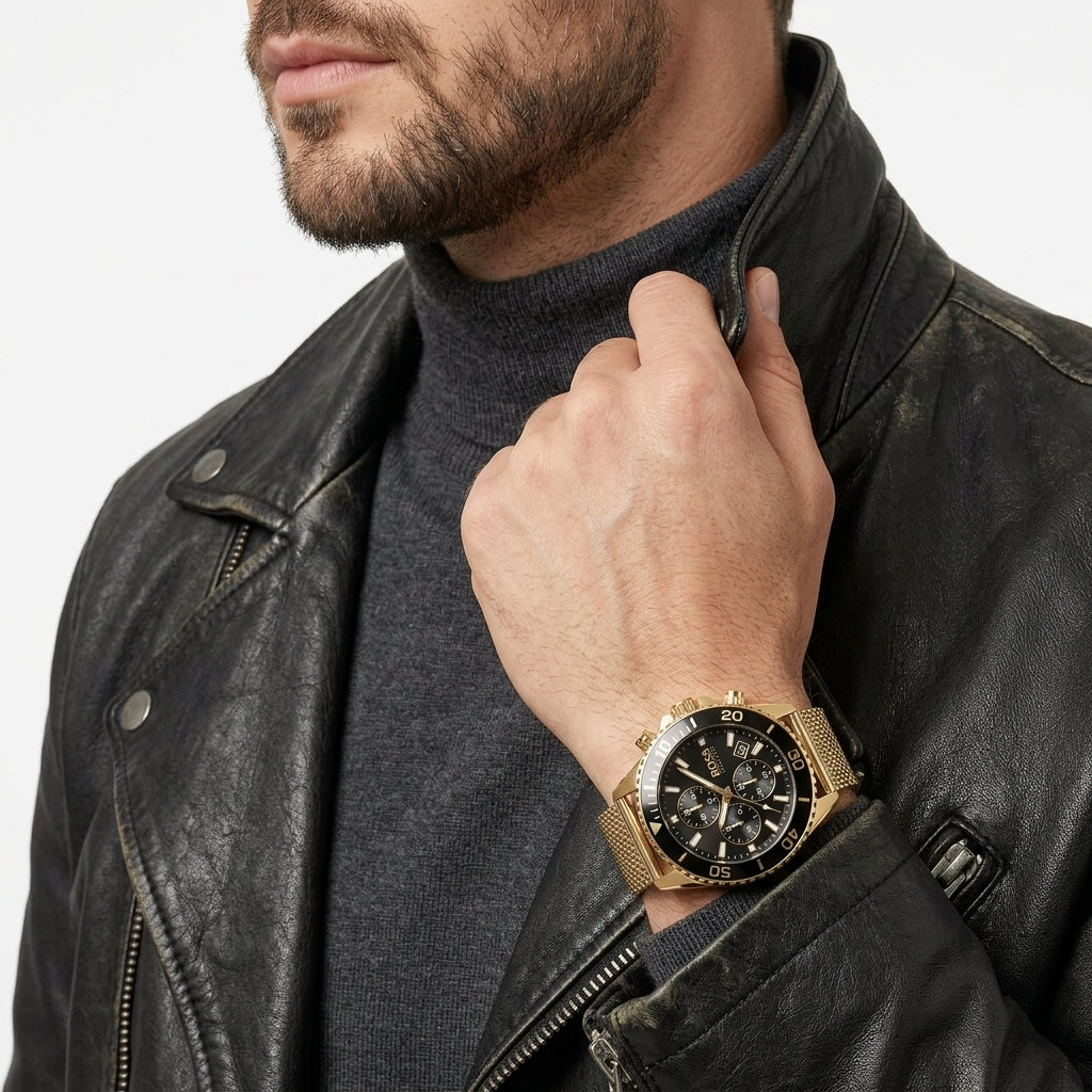 Hugo Boss Admiral Gold Chronograph Men's Watch 1513906