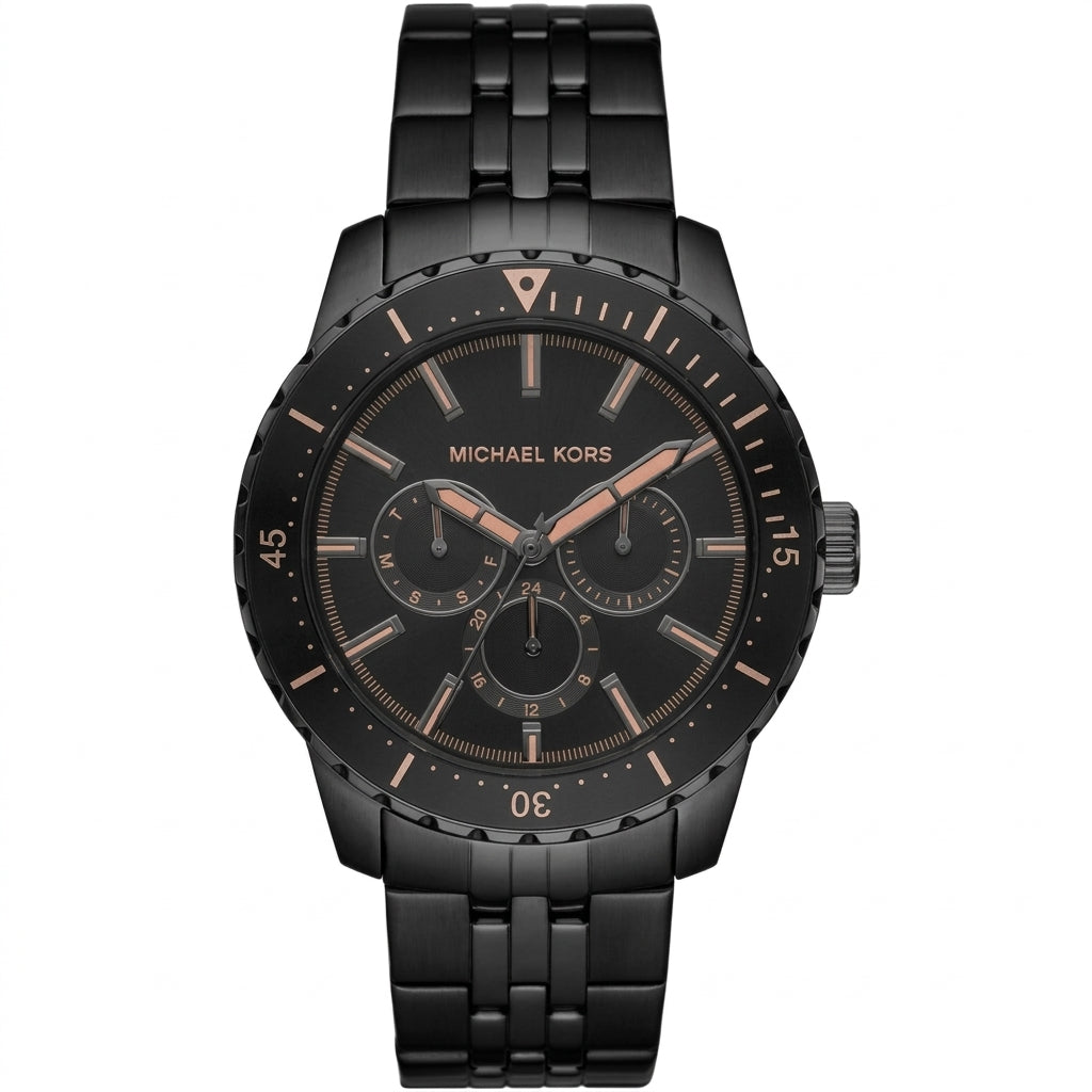 Michael Kors Oversized Cunningham Multifunction Black Watch - MK7157