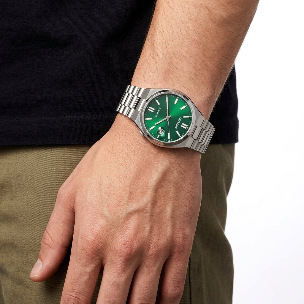Citizen Tsuyosa Automatic 40mm Green Dial Stainless Steel Watch – NJ0150-81X