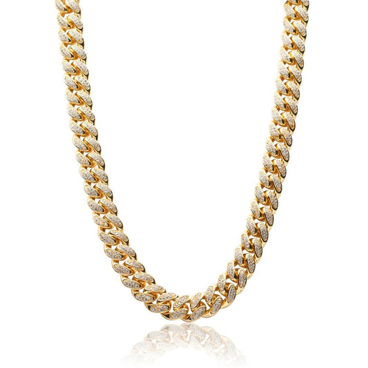 Big Daddy 10mm Gold Diamond Cuban Link Chain