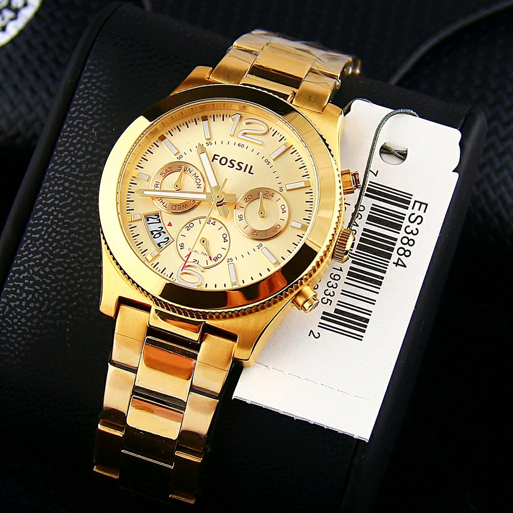 Fossil Perfect Boyfriend All Gold Watch ES3884