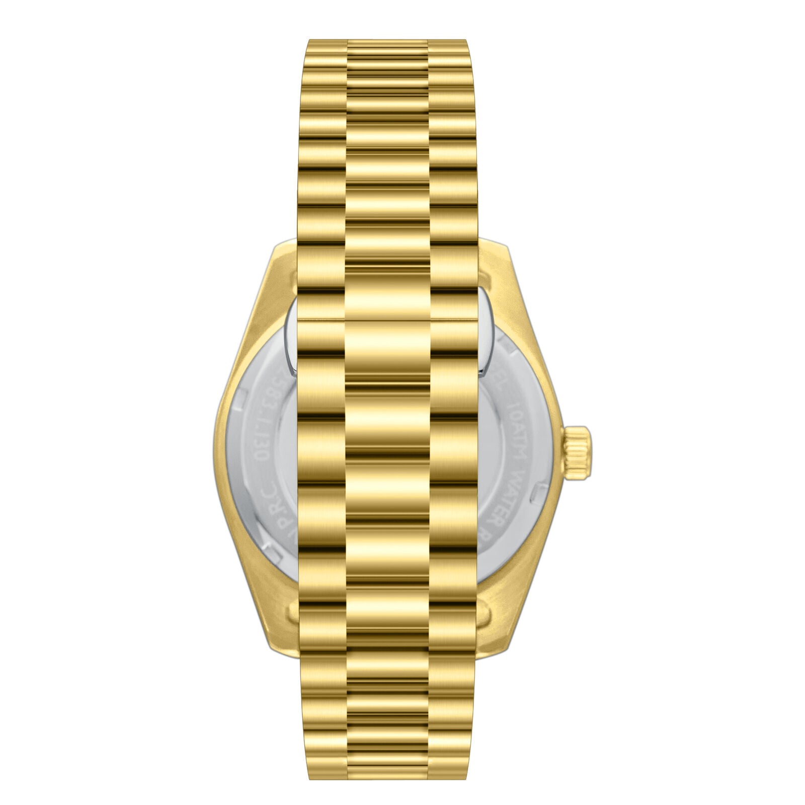 Slazenger Classic Day Date Window Sunray Silver Dial Gold Watch - SL.09.2583.1.130