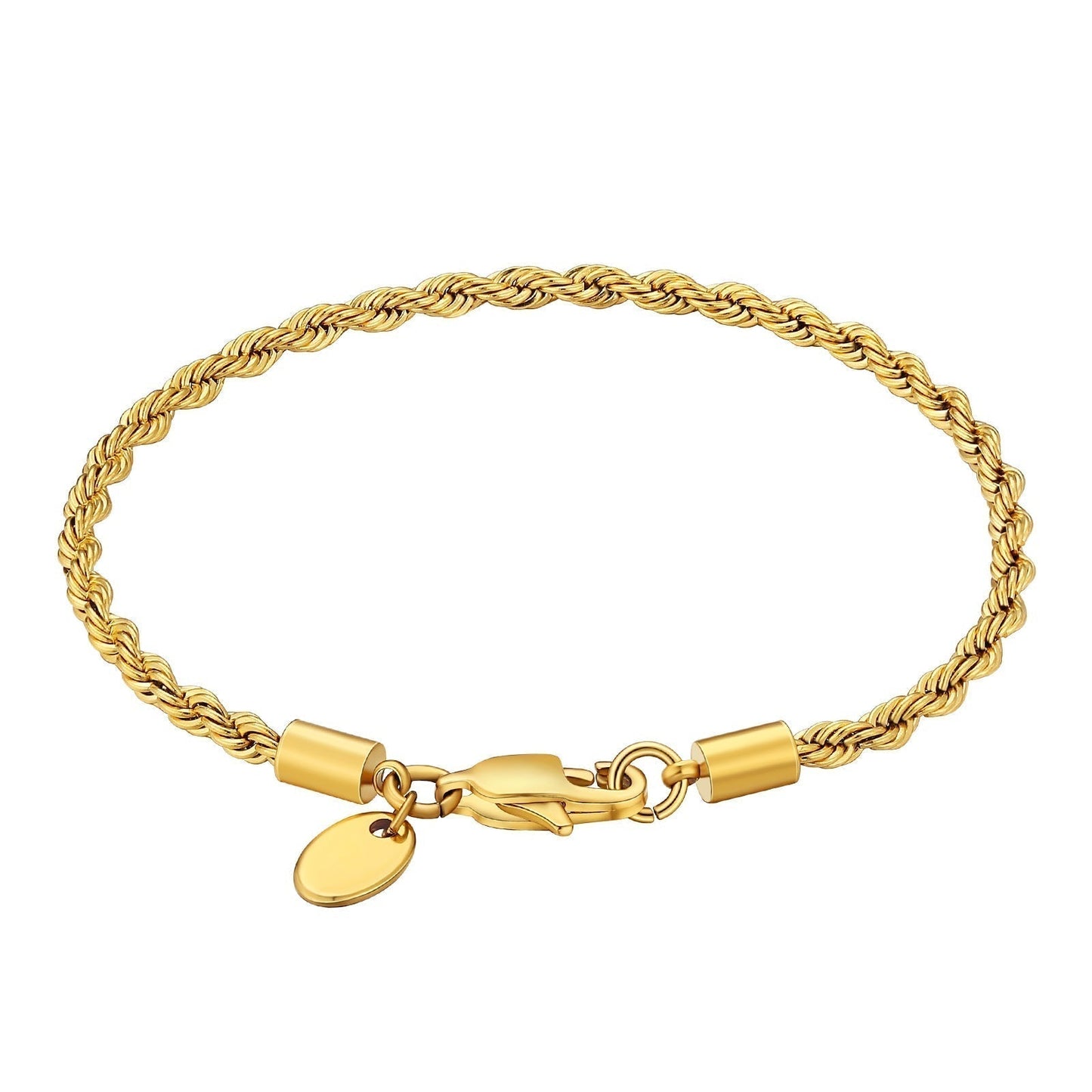 Big Daddy 5mm Rope Chain Gold Bracelet