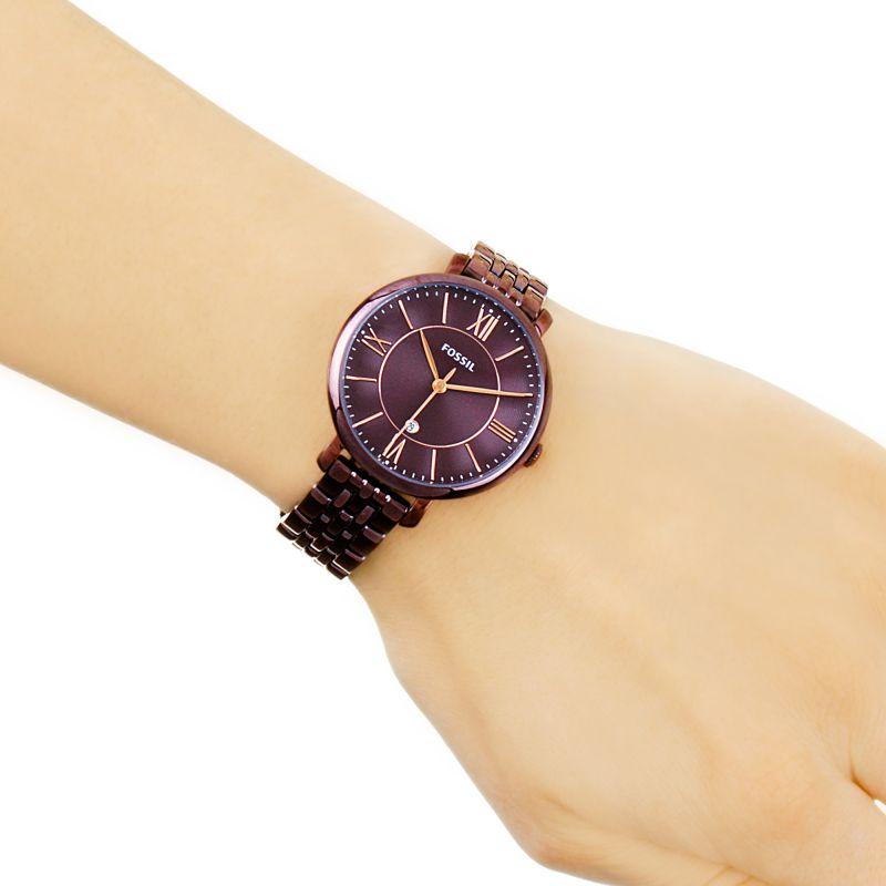Fossil Jacqueline Wine Ion-plated Ladies Watch ES4100