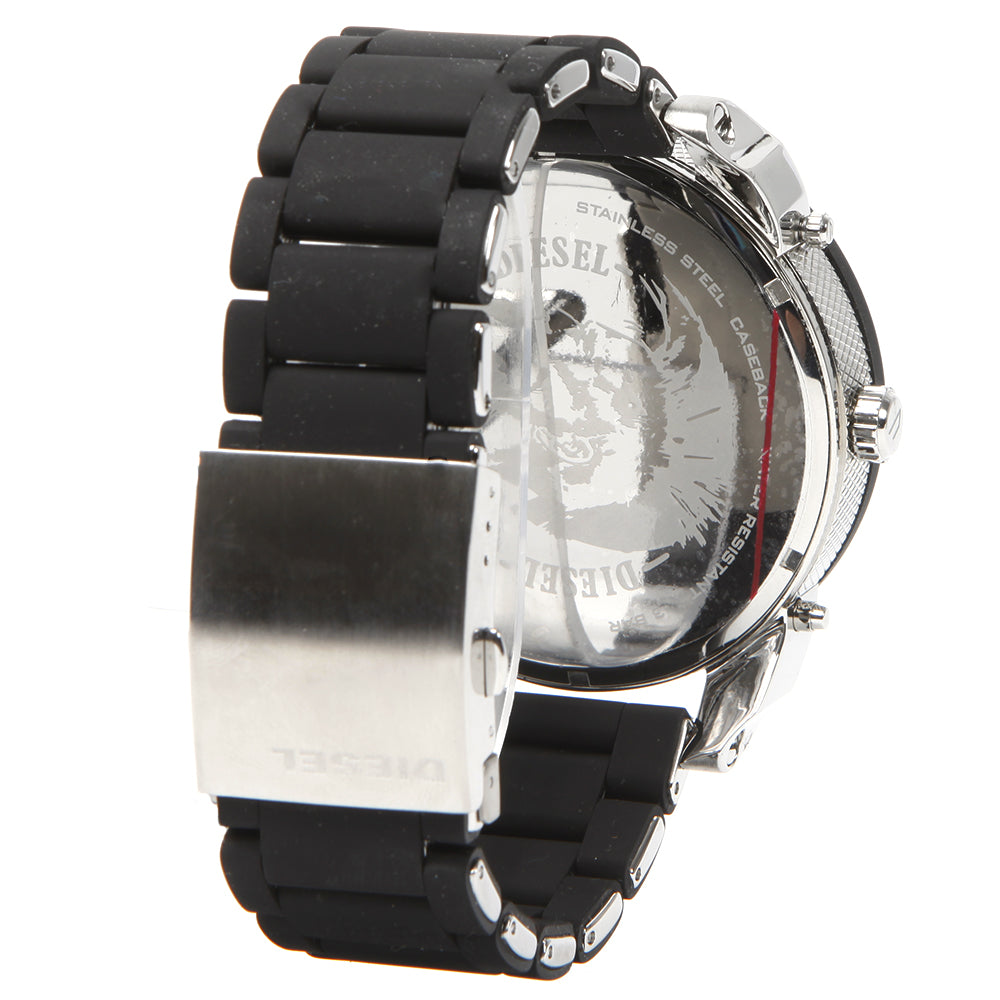 Diesel Big Daddy DZ7278 316L black stainless steel 3ATM (30m) water-resistant 4 Time zones (GMT)