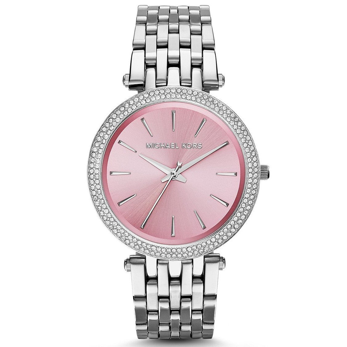 Michael Kors Darci Crystal Paved Pink Dial Ladies Watch MK3352