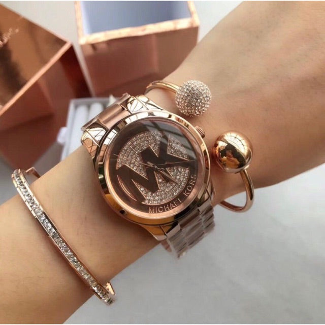 Michael Kors Runway Rose Gold Tone Women's Watch MK5853