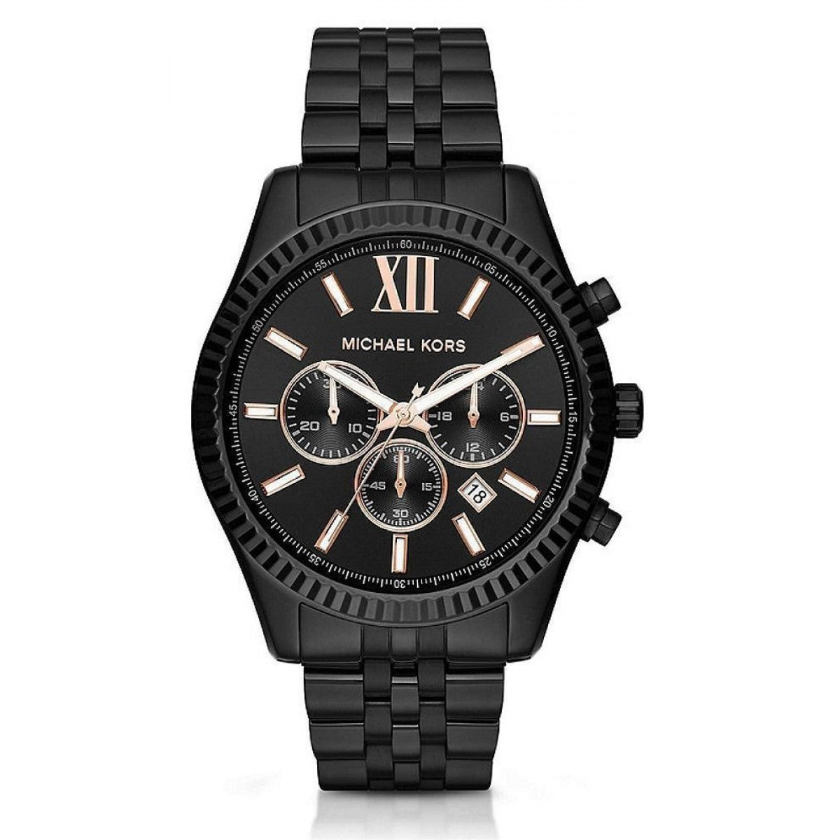 Michael Kors Lexington Black Chronograph Men's Watch  MK8467 - Kiwi Watches