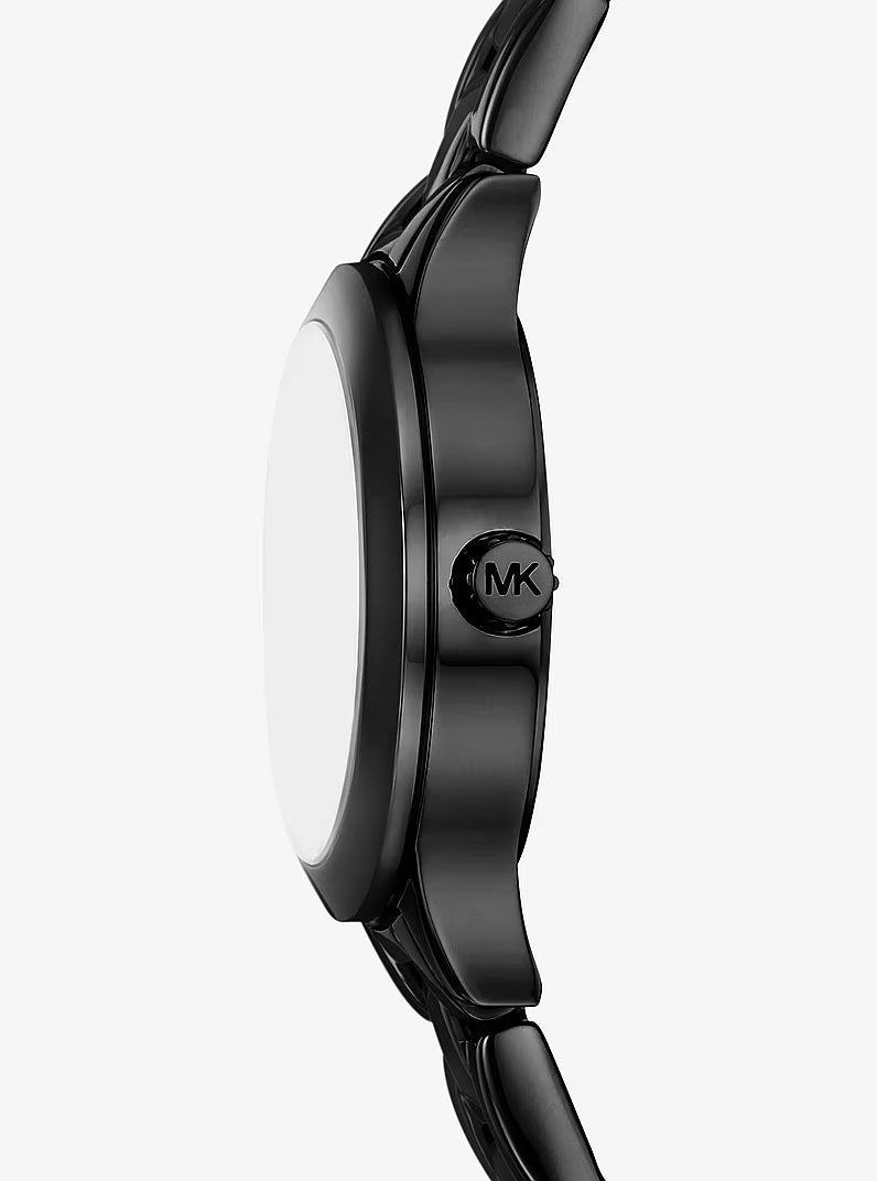 Michael Kors Slim Runway Black Metal Women's Watch - MKO1119