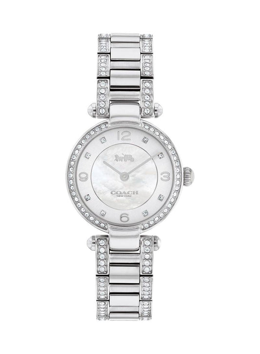 Coach Cary Crystal Silver 26mm Women's Watch  14503837 - Dawson Watches