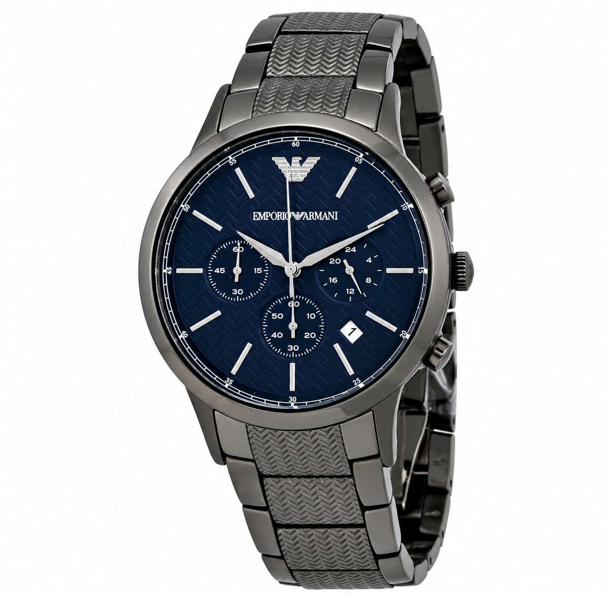Emporio Armani Renato Chronograph Gunmetal Ion-Plated Watch - AR2505
