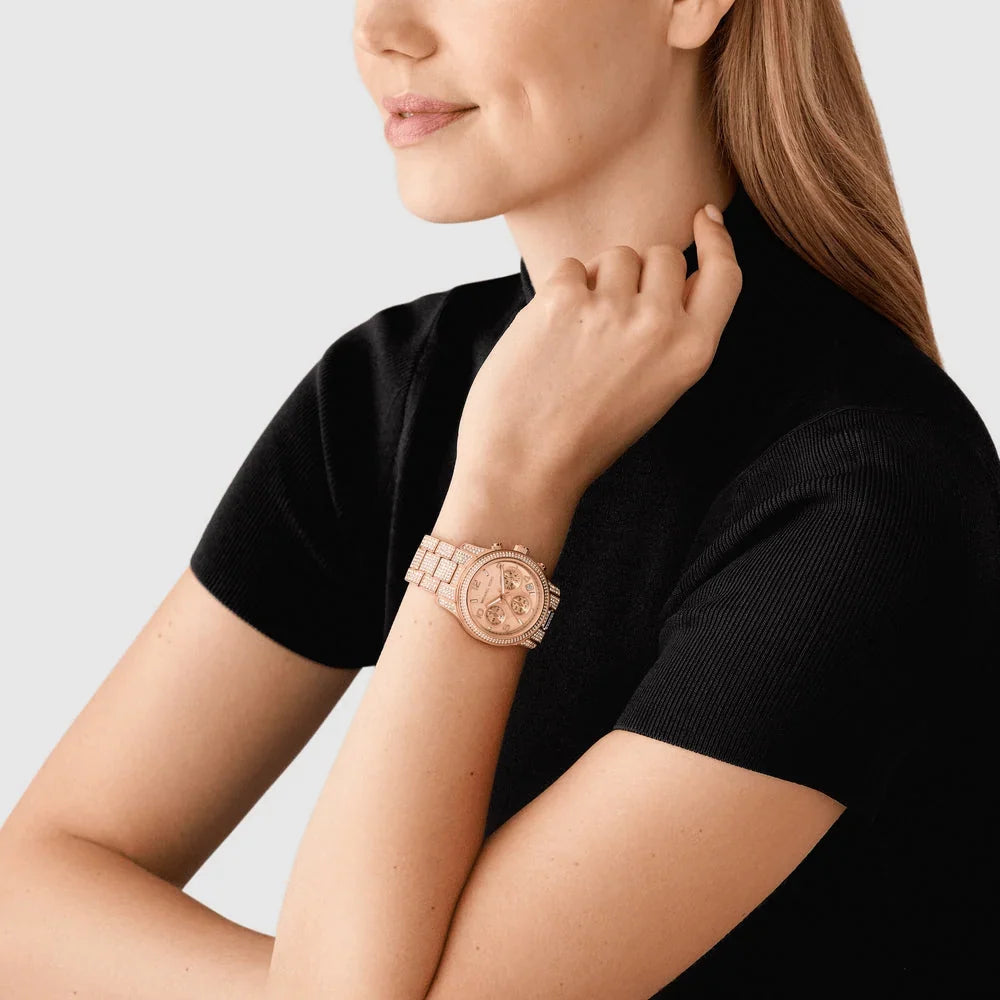 Michael Kors Lennox Rose Gold Women's Watch - MK7481