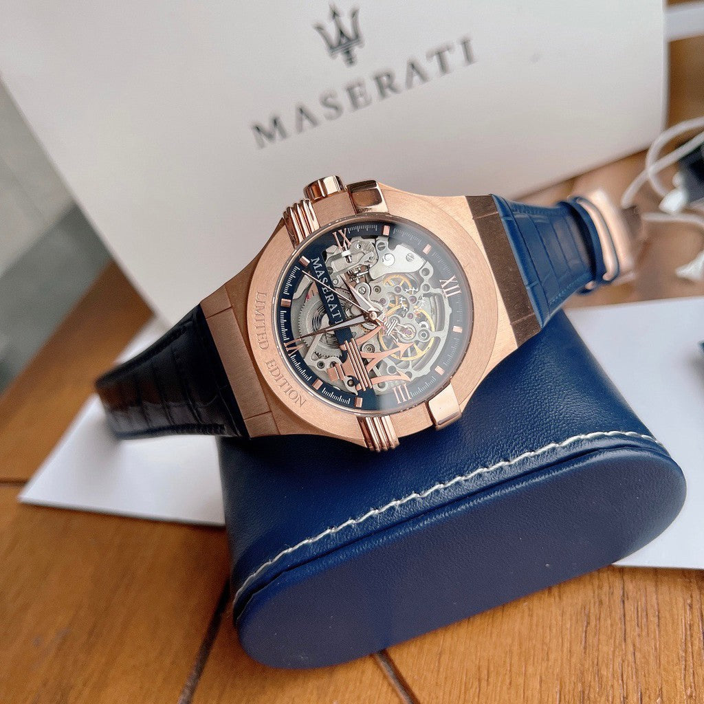 Maserati Watch Automatic Skeleton Rose-Gold Men's Watch R8821108022