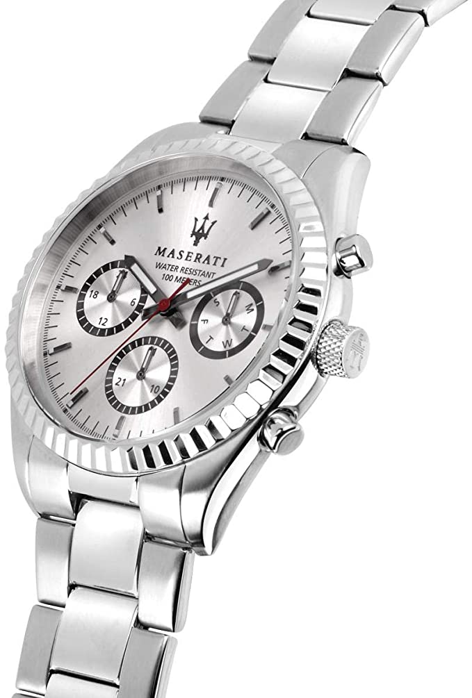 Maserati Silver Stainless-Steel Quartz Men's Watch R8853100018
