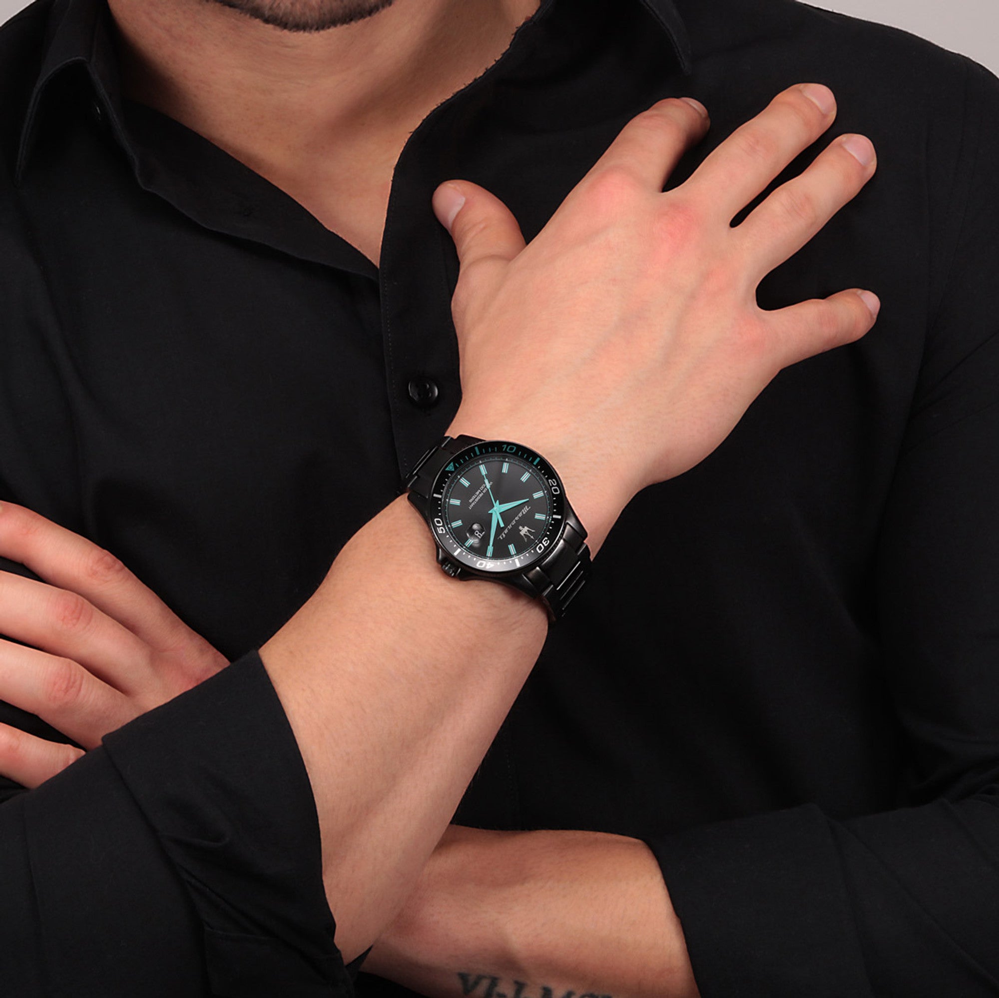 Maserati Sfida Analog Black Dial Men's Watch R8853144001