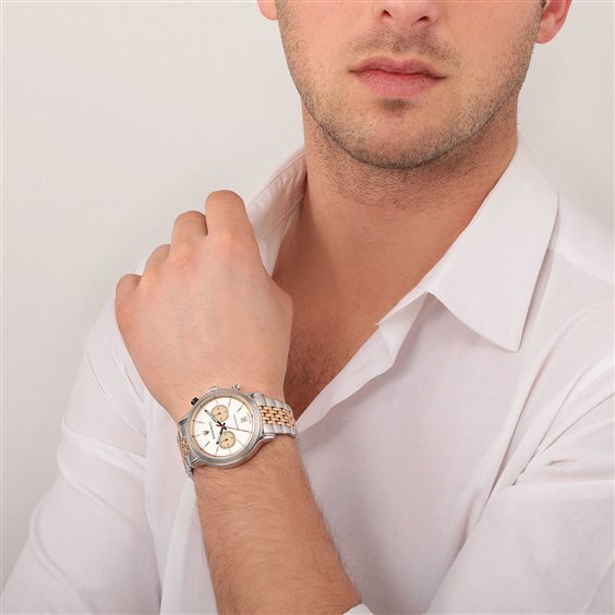Maserati Legend 42 mm Chronograph Ivory Dial Men's Watch R8873638002