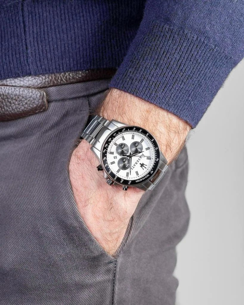 Maserati Sfida Chronograph Quartz White Dial Men's Watch R8873640003