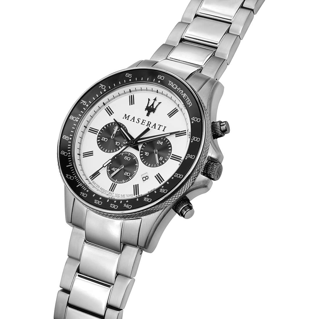 Maserati Sfida Chronograph Quartz White Dial Men's Watch R8873640003