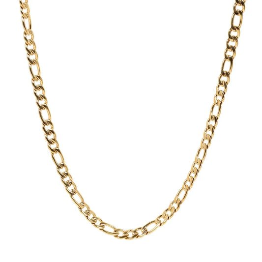 Big Daddy 7mm Steel Gold Figaro Chain