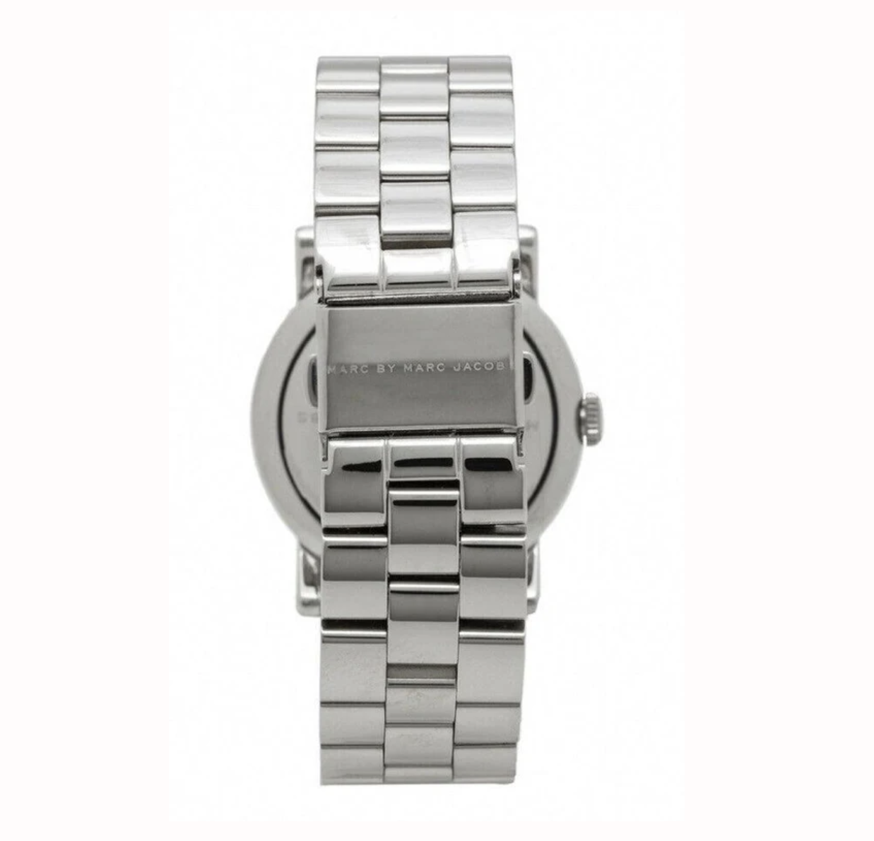 Marc By Marc Jacobs Amy Maroon Dial Orange Markers Silver Watch MBM3333