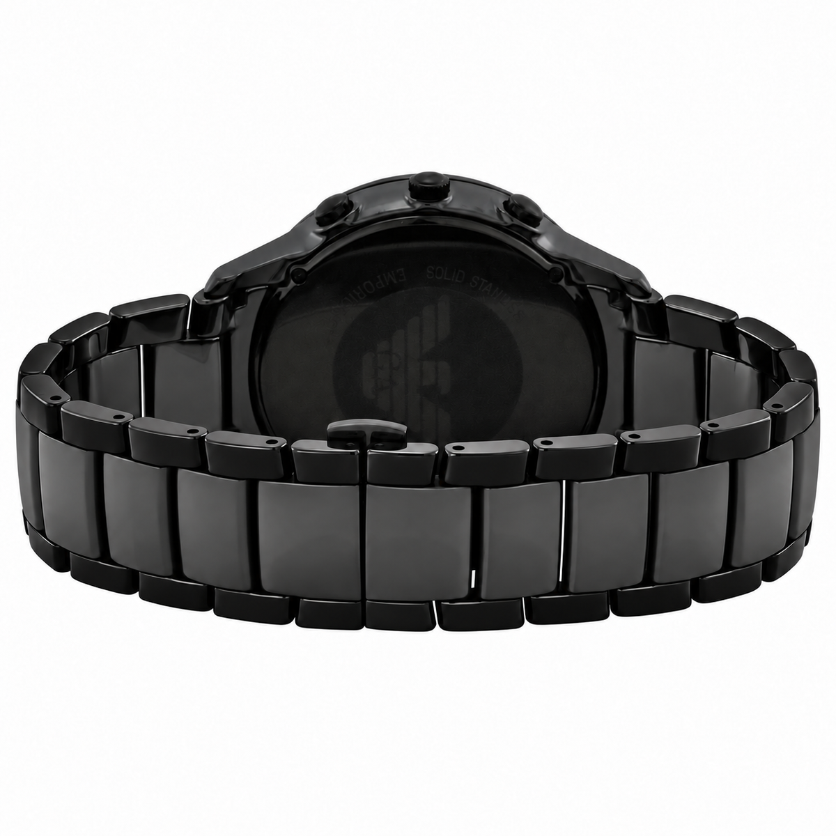 Emporio Armani Ceramica Chronograph Black Dial Watch AR1451
