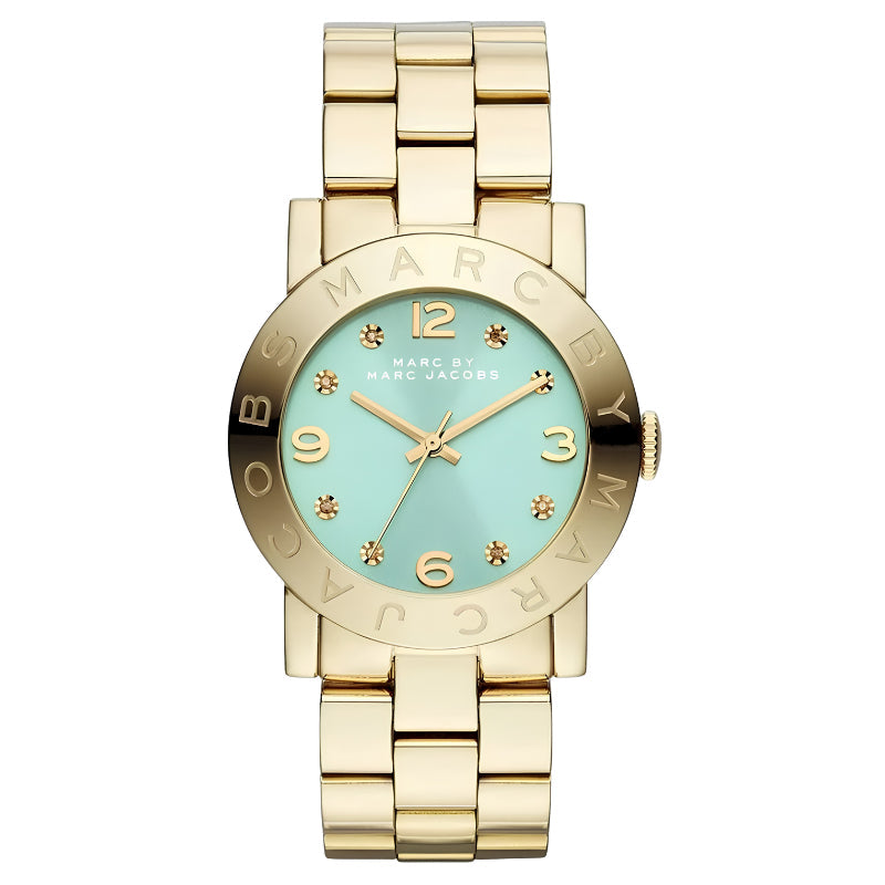 Marc By Marc Jacobs Amy Blue Gold Tone Watch - MBM3301