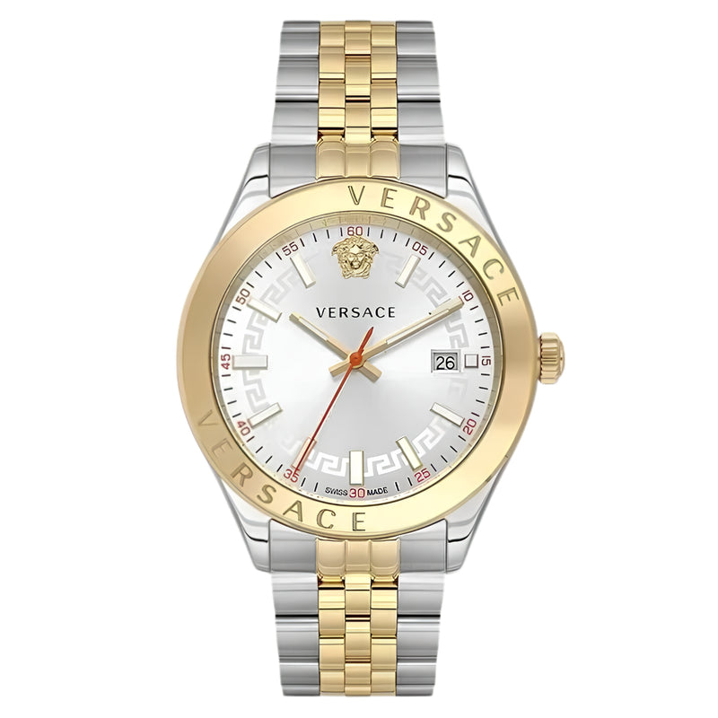 Versace Hellenyium Two-Tone Swiss Movement Date Watch - VEVK01121