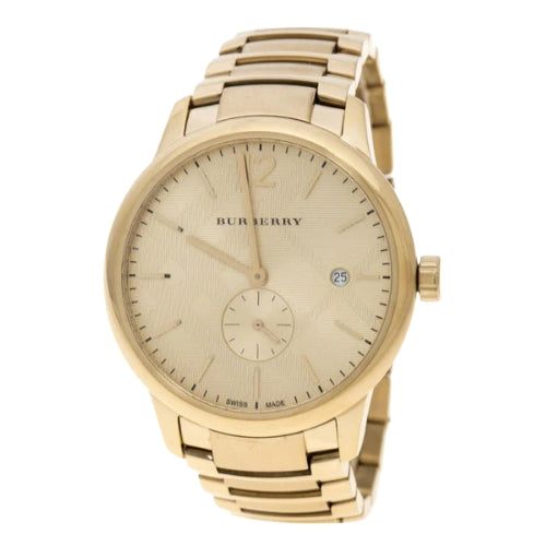Burberry The Classic Stainless Steel Gold Dial Watch BU10006