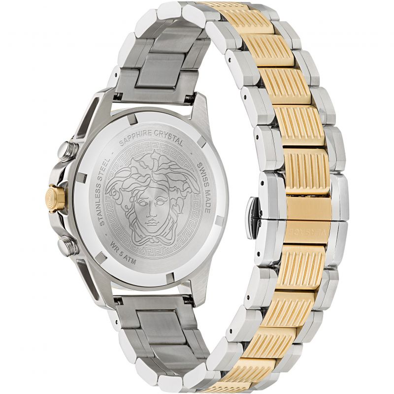 Versace Greca Action Chronograph Two-Tone Men's Watch VE3J00522 - Kiwi Watches #3