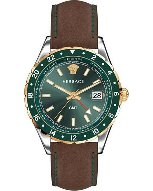 Versace Hellenyium Leather Strap Men's Watch  V11090017 - Dawson Watches