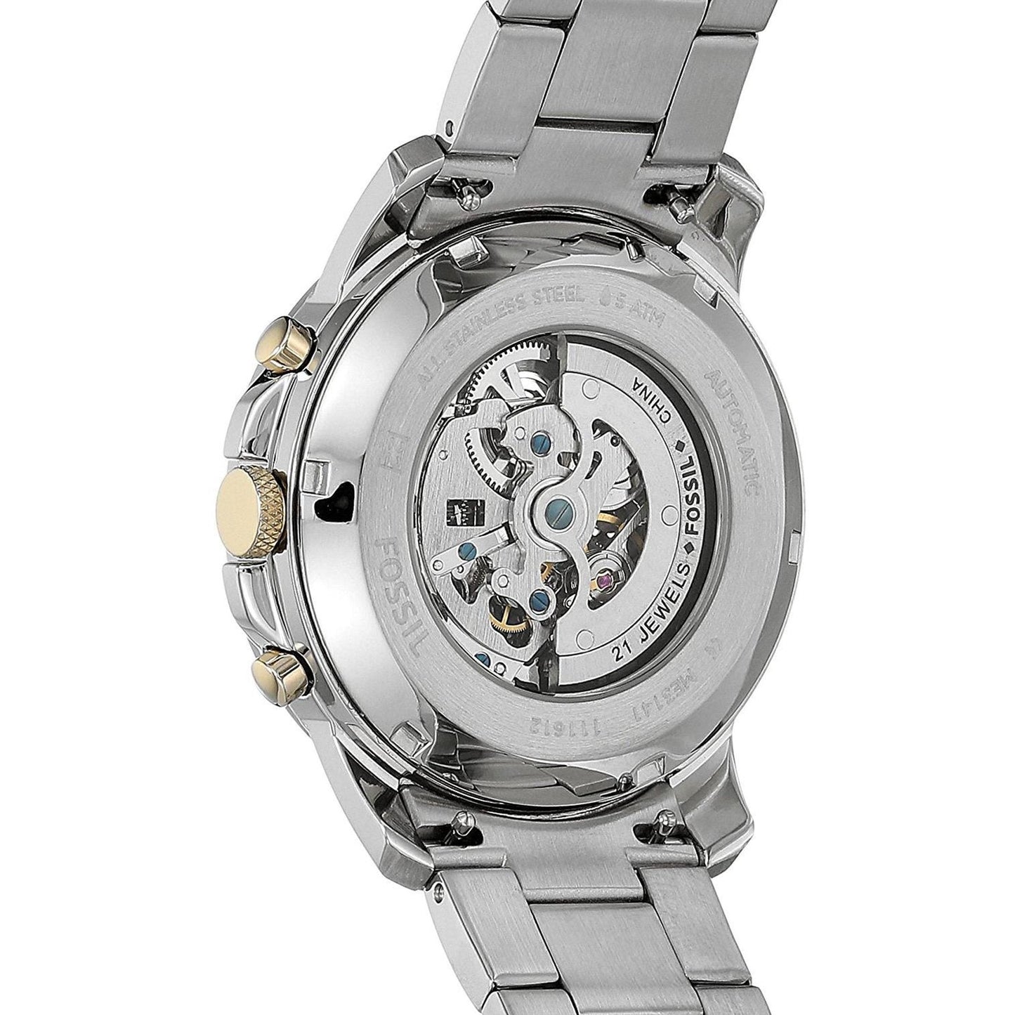Fossil Grant Silver Stainless-Steel Automatic Men's Watch ME3141 - Dawson Watches #2