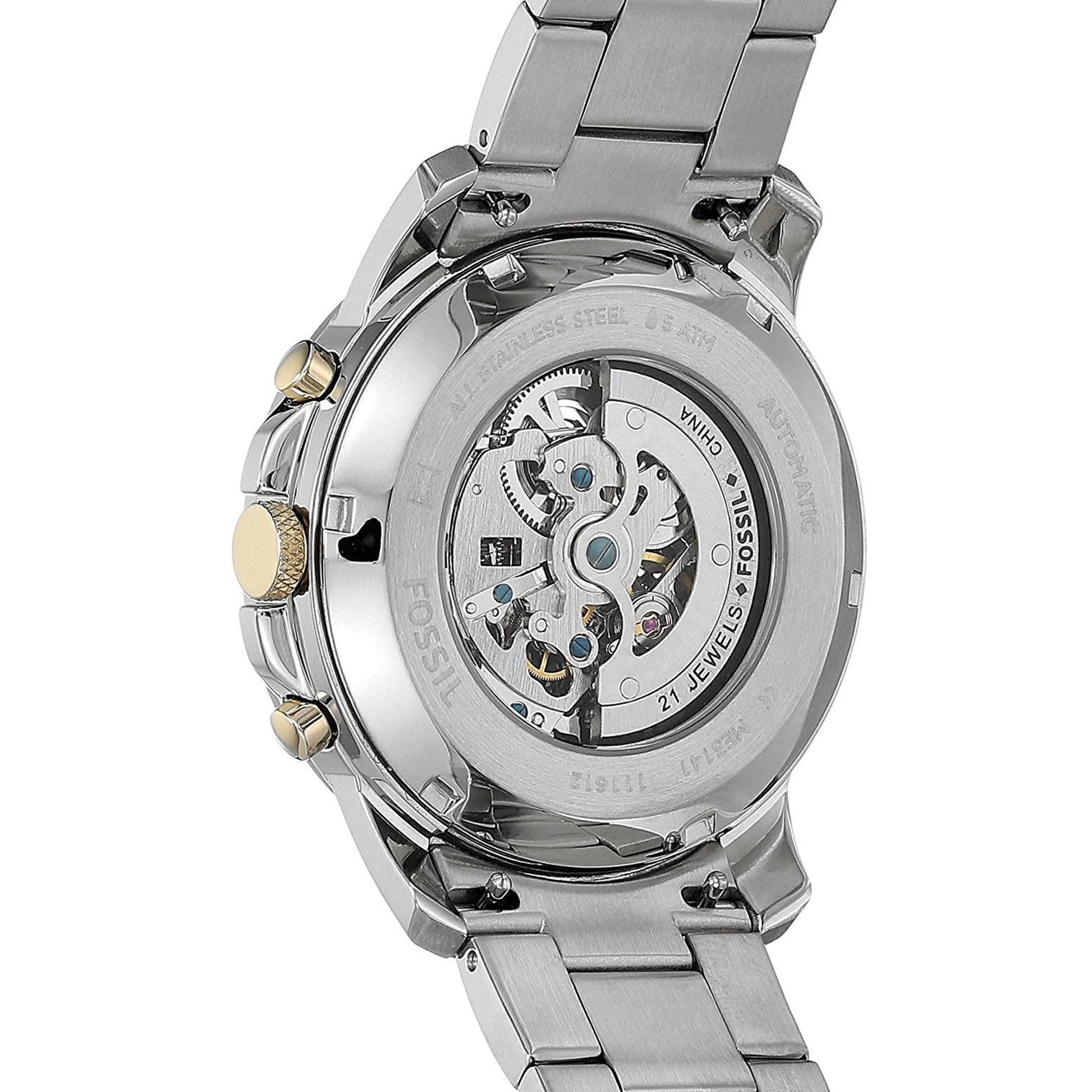 Fossil Grant Silver Stainless-Steel Automatic Men's Watch ME3141 - Dawson Watches #2