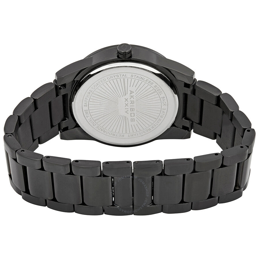 Akribos XXIV Black Dial Black Ion-plated Men's Watch AK962BK - The Watches Men & Co #3