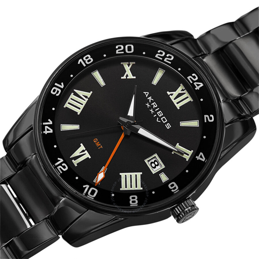 Akribos XXIV Quartz Black Dial Men's Watch AK1055BK - The Watches Men & Co #2