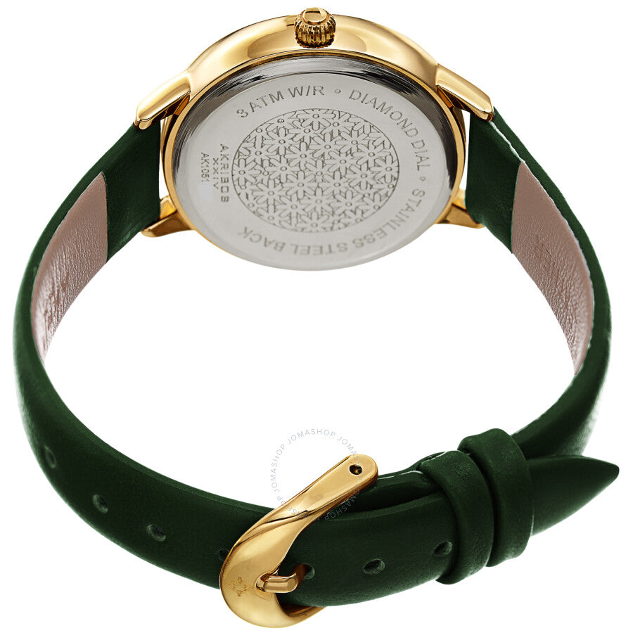 Akribos XXIV Quartz Diamond Silver Dial Ladies Watch AK1051GN - The Watches Men & Co #4