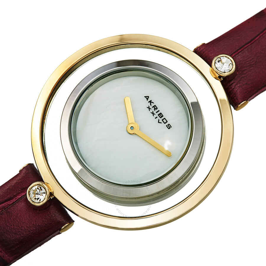 Akribos XXIV Quartz White Dial Ladies Watch AK1060PU - The Watches Men & Co #2