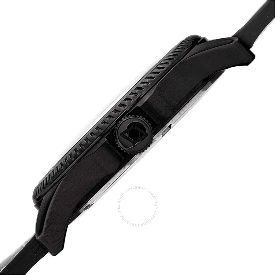 Akribos XXIV Trek Black Dial Black Leather Men's Watch AK833WT - The Watches Men & Co #4