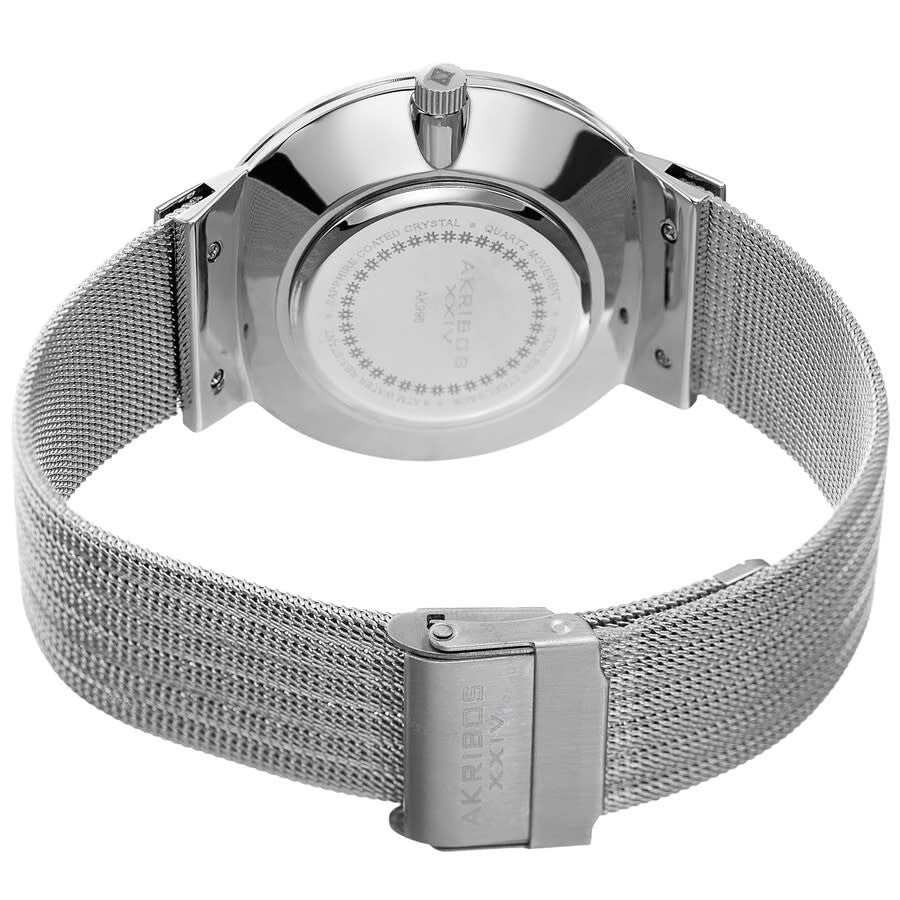 Akribos XXIV Womens Casual Quartz Black Dial Men's Watch P50182 - The Watches Men & Co #4